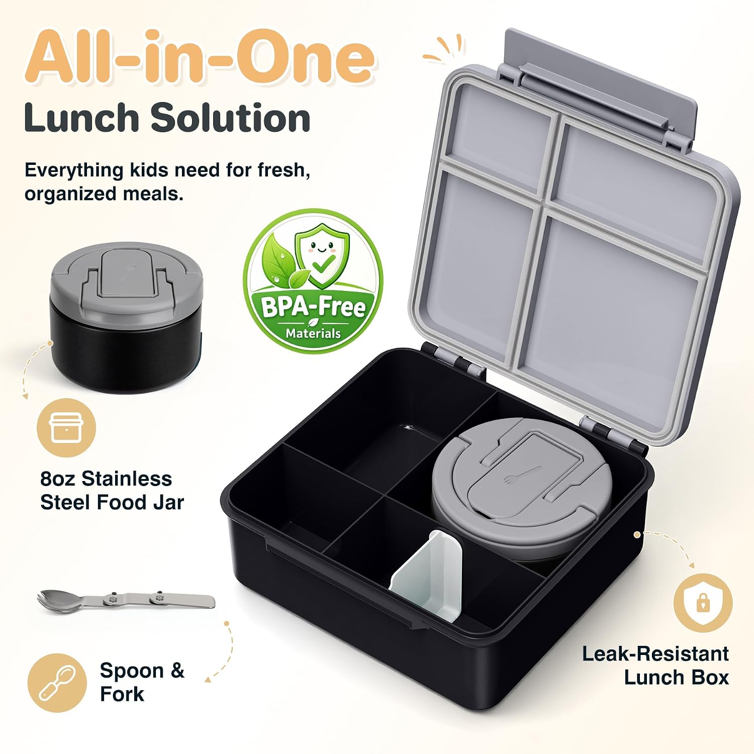 Thumbnail 1 de Kids Bento Lunch Box with 8 oz Soup Thermos