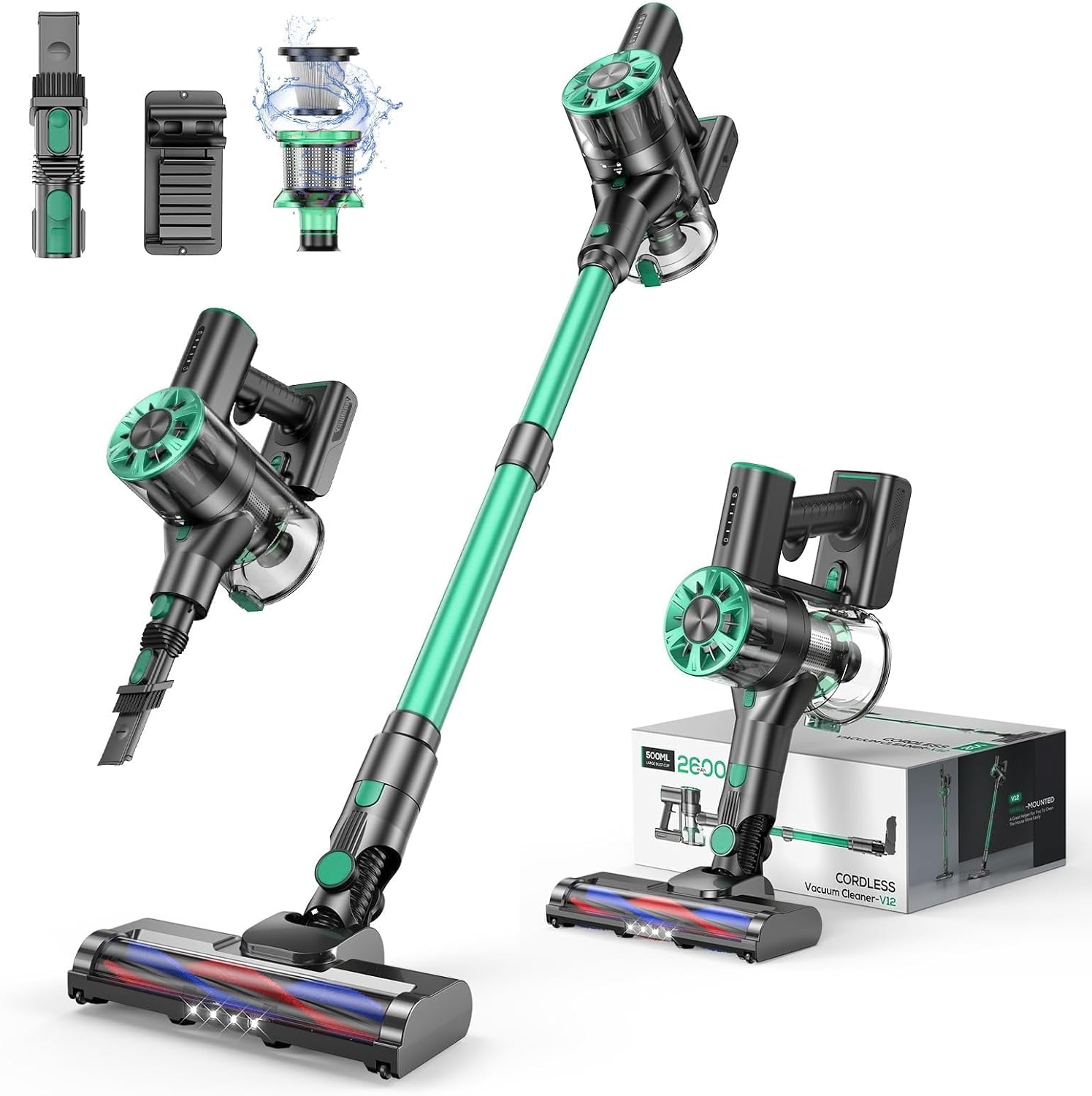 Thumbnail 6 de Cordless stick vacuum with 0.5 L dust cup