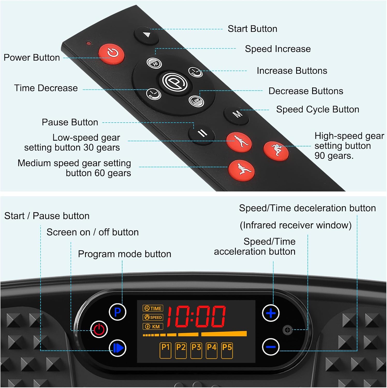 Thumbnail 6 de SoftGym Vibration Plate 204 kg Capacity