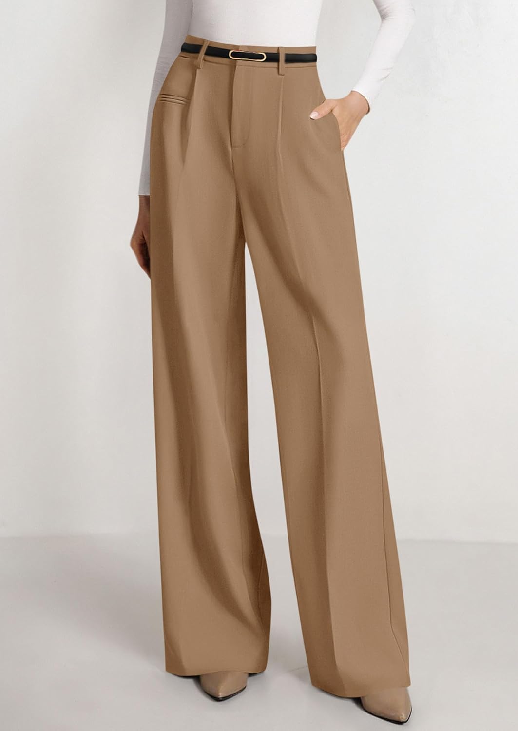 Thumbnail 4 de PRETTYGARDEN Women's Wide Leg Dress Pants: 2026 Business Casual Palazzo Pants, High Waisted, Tummy Control