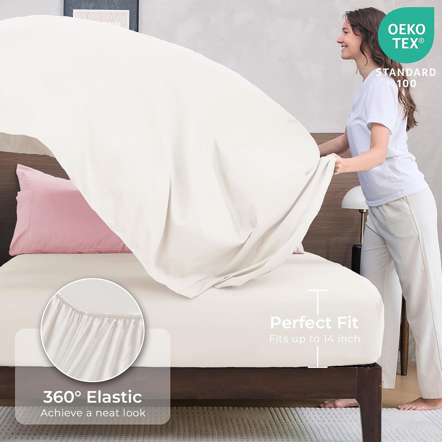 Thumbnail 4 de HEVUMYI King Comforter Set 7-Piece 104x90 in