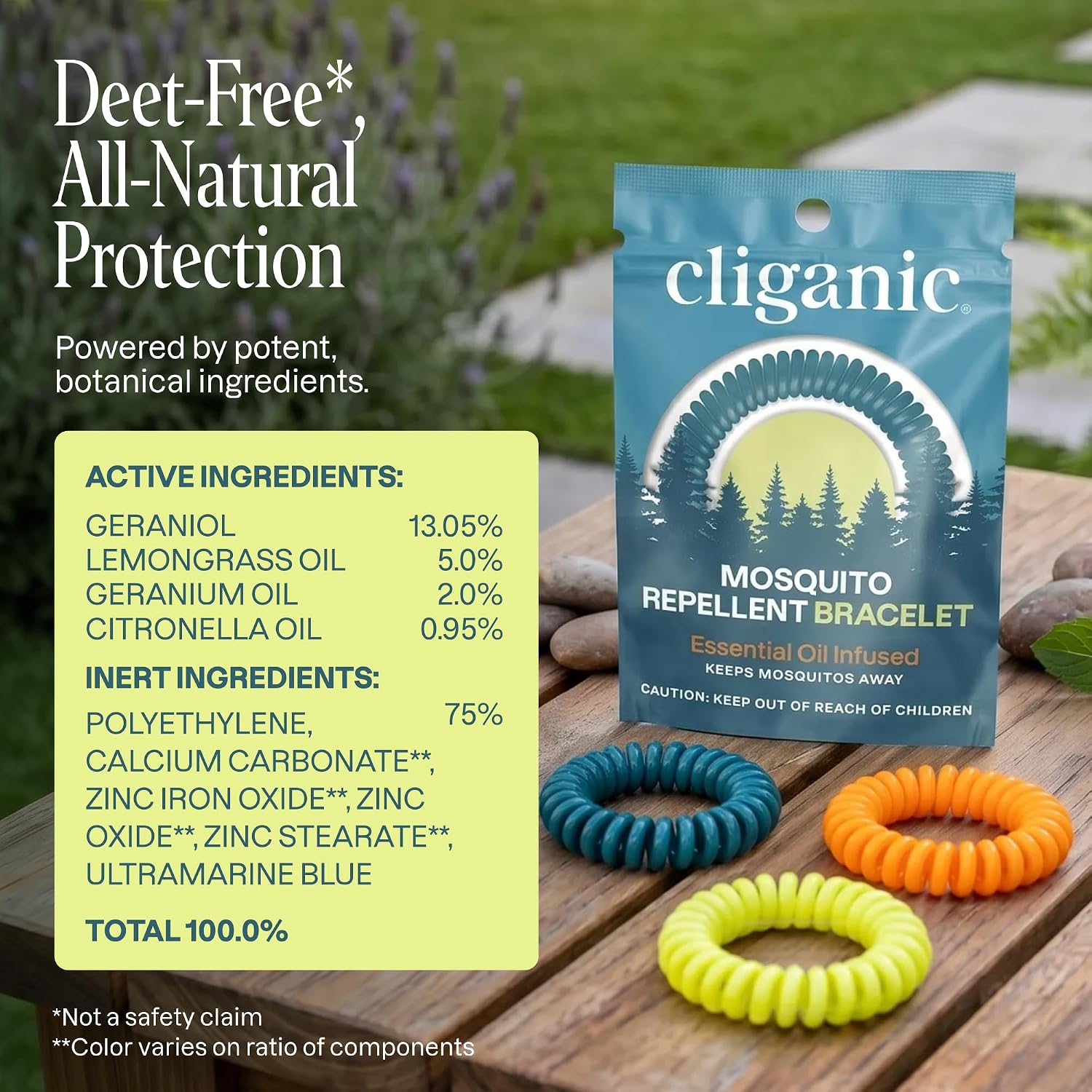 Thumbnail 5 de Cliganic 10-Pack Mosquito Repellent Bracelets