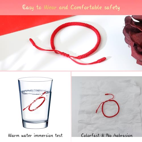 Thumbnail 6 de DAYANEY Red String Bracelet: Adjustable Kabbalah Rakhi Gift for Women