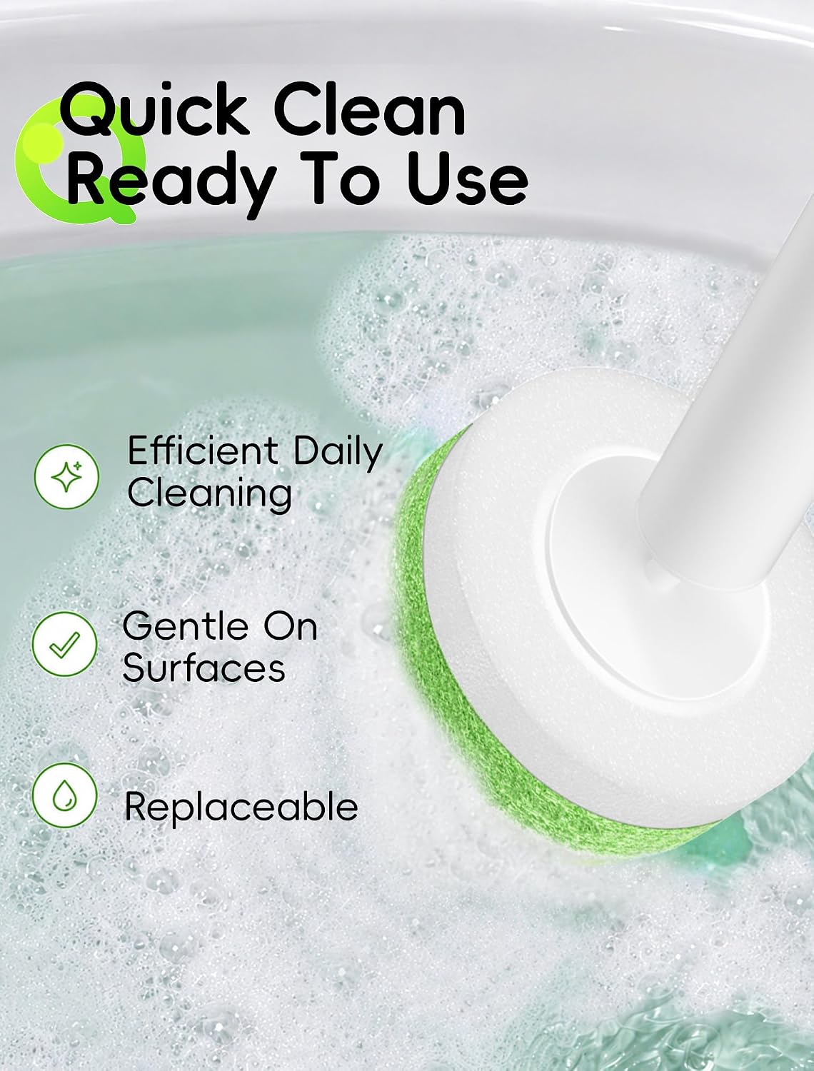 Detalle 2 de LEGUO Disposable Toilet Brush System with 48 Refills