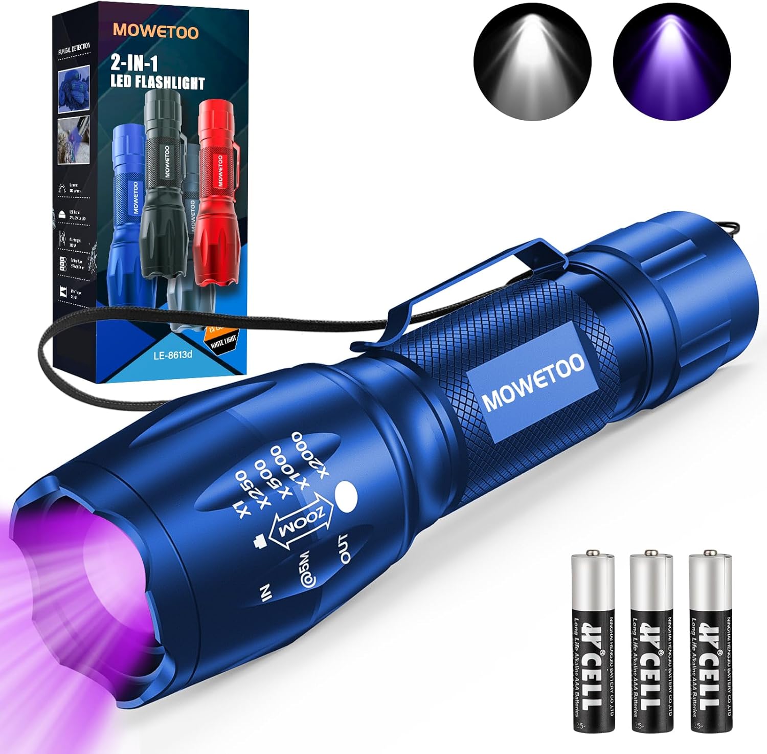 Thumbnail 6 de MOWETOO 395 nm UV-Taschenlampe fĂŒr Haustierurin đŠ
