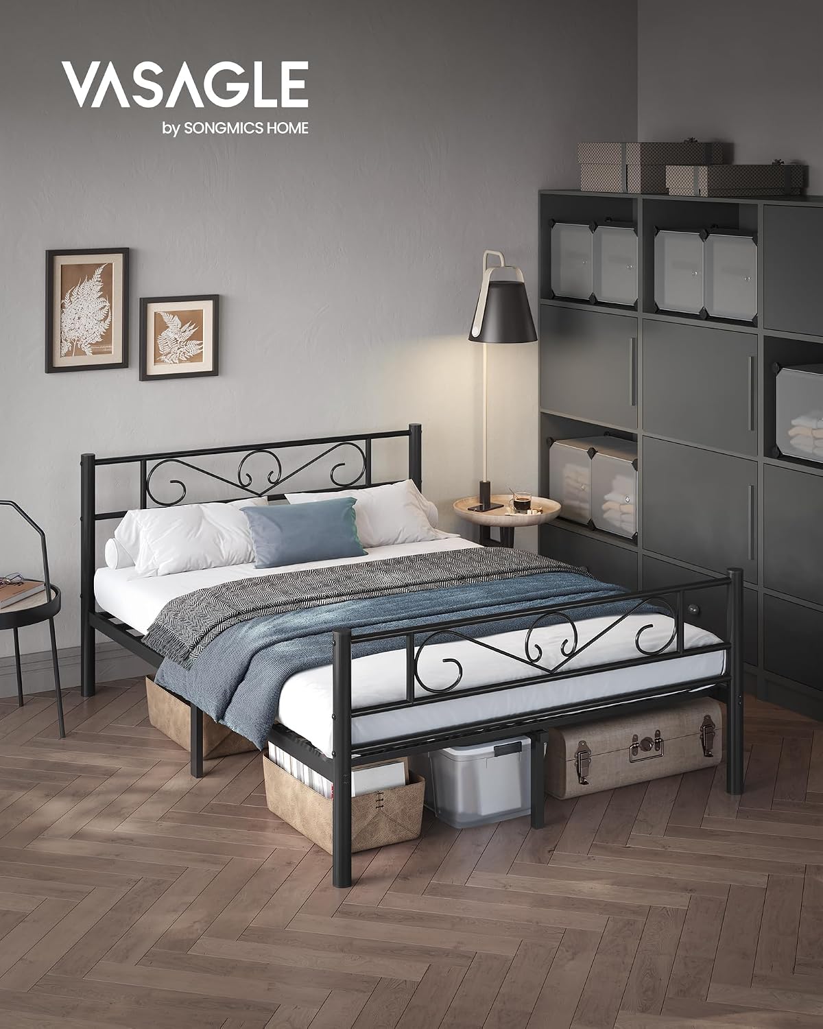 Detalle de VASAGLE RMB066B01 Estructura de cama 135x190 cm