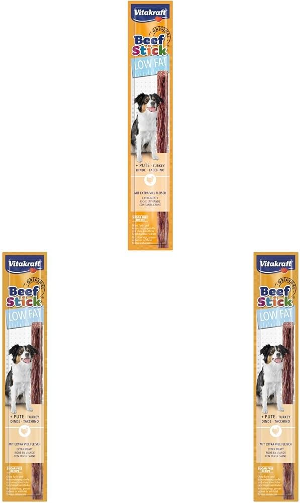 Thumbnail 5 de Vitakraft Beef Stick Low Fat: snack di tacchino per cani con problemi di peso (50 x 12 g)