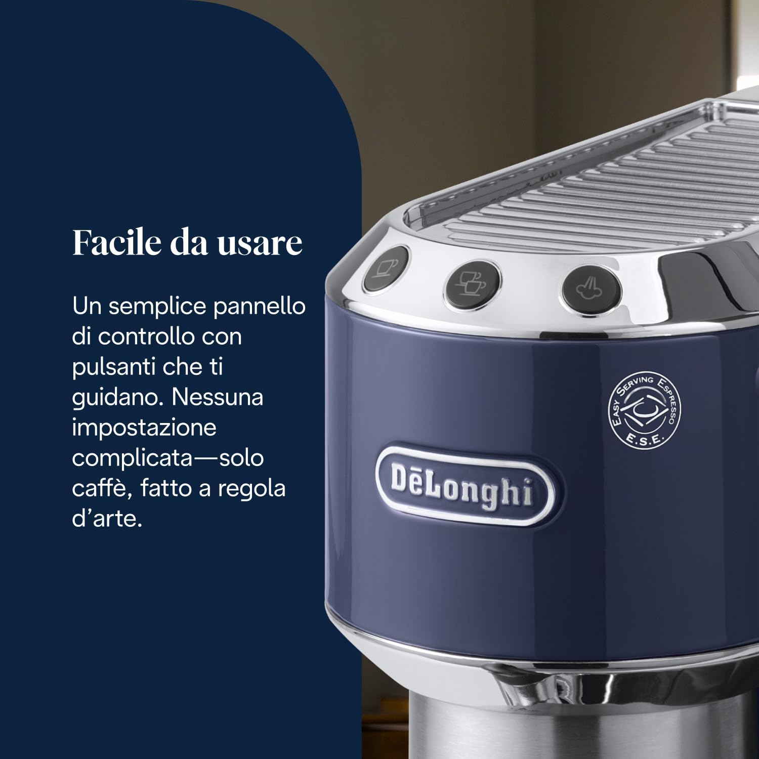 Thumbnail 4 de De’Longhi Dedica Style EC685.BL: la Espresso machine compatibile ESE in un formato compatto e dallo stile italiano