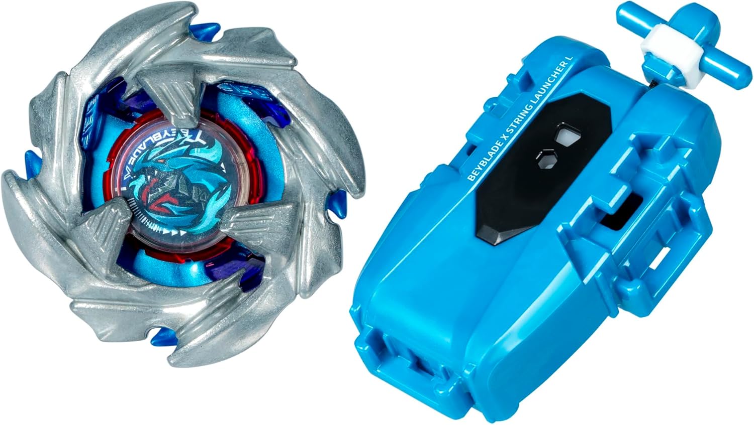 Detalle 2 de Beyblade X Set Premium Lanzador con Cuerda y Top Cobalt Dragoon 2-60C