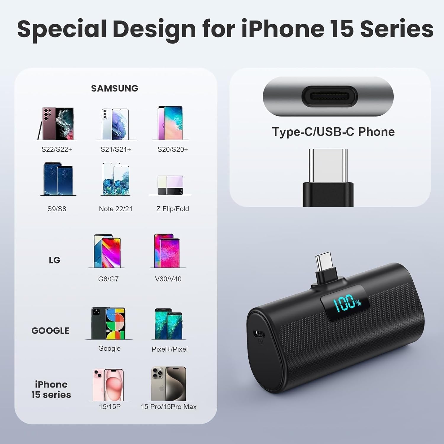 Detalle 2 de Power Bank Portable Charger 5200mAh