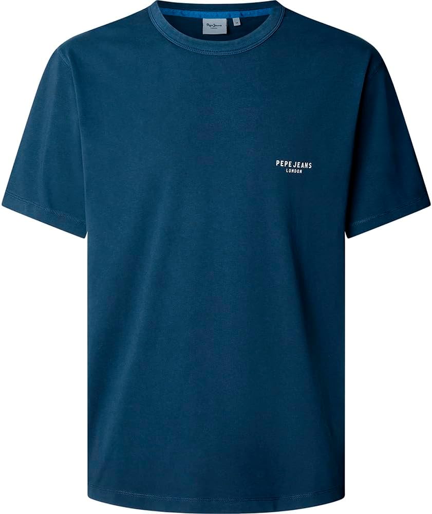 Detalle de Pepe Jeans Martin Tee T-Shirt Uomo (Pacco da 1) – Cotone 100% e stile casual