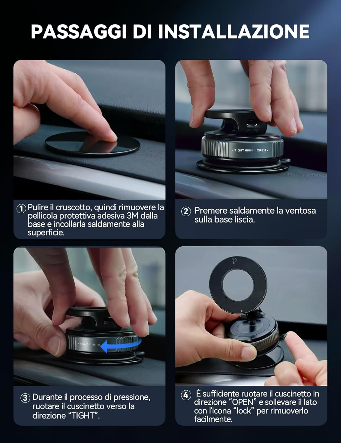 Thumbnail 6 de JOYROOM Supporto Telefono Auto a Ventosa MagSafe con Braccio 360° – per iPhone 12/13/14/15/16/17 e Custodie MagSafe
