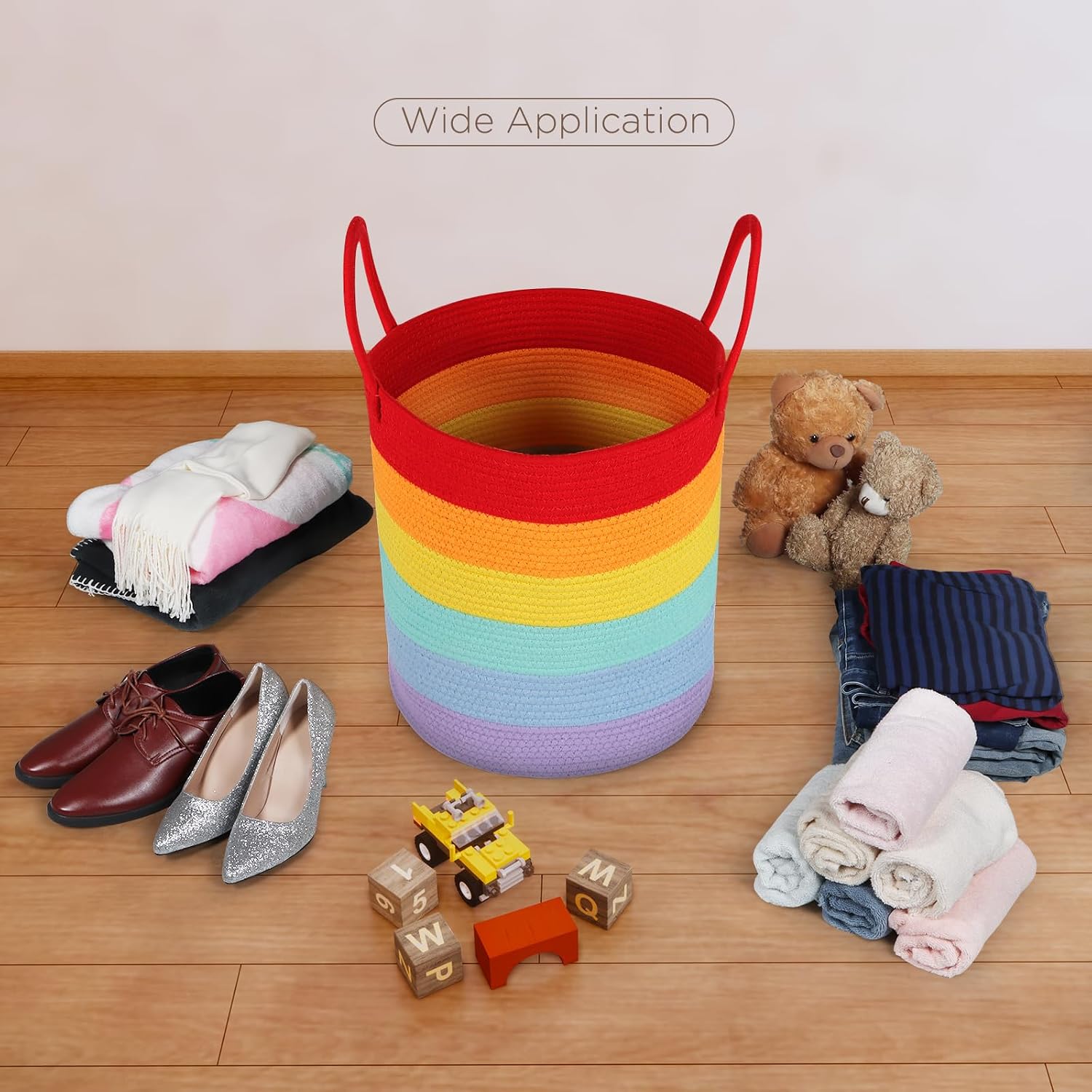 Thumbnail 5 de Univivi New Laundry Basket 40L woven storage basket