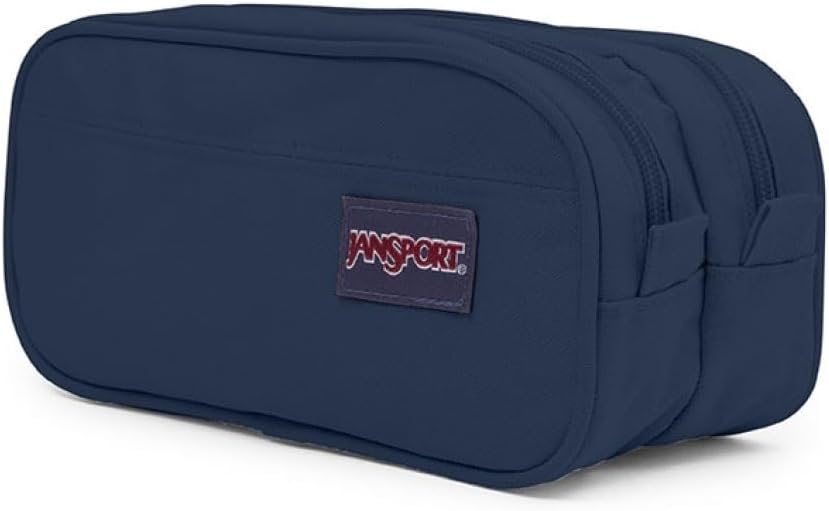 Detalle de JANSPORT Large Accessory Pouch Navy – Pochette Grande Unisex