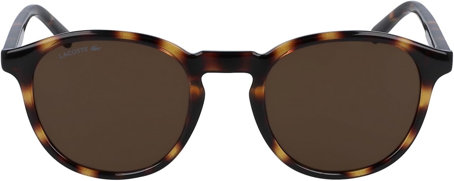 Thumbnail 5 de Lacoste L916S 214 Havana – lunettes de soleil rondes unisexes à fines rayures