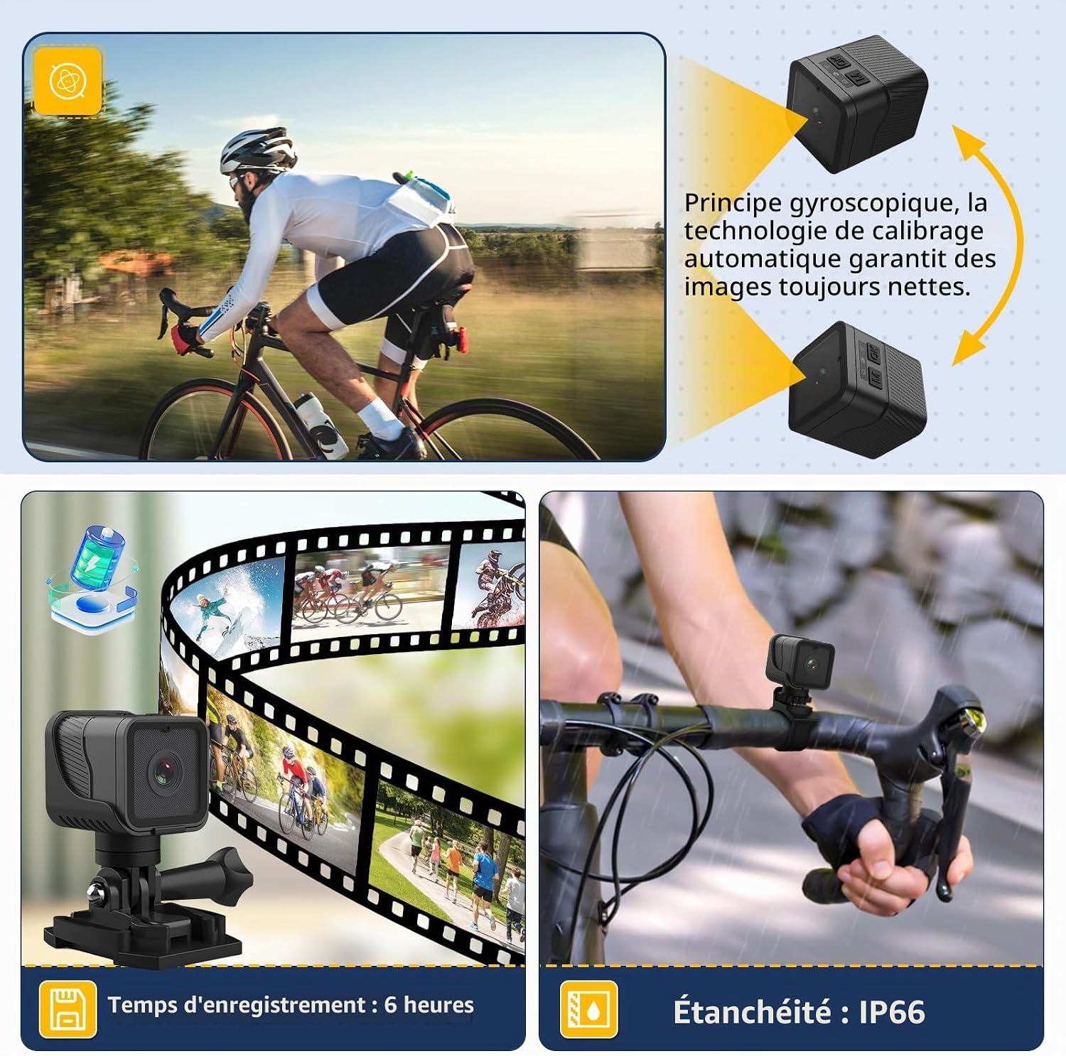 Detalle 2 de AIKER YDXJ=FBA2 motorcamera met wifi, IP66 en 120° groothoek