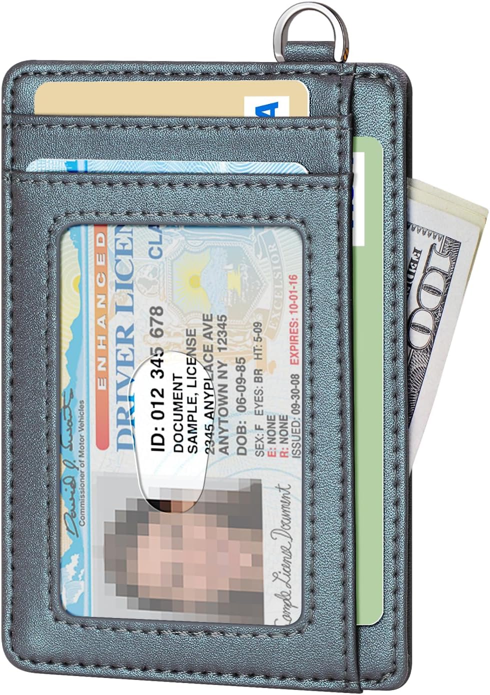 Detalle de FurArt Schlankes Kreditkartenetui mit RFID-Blockierung – Minimalistisch, Unisex
