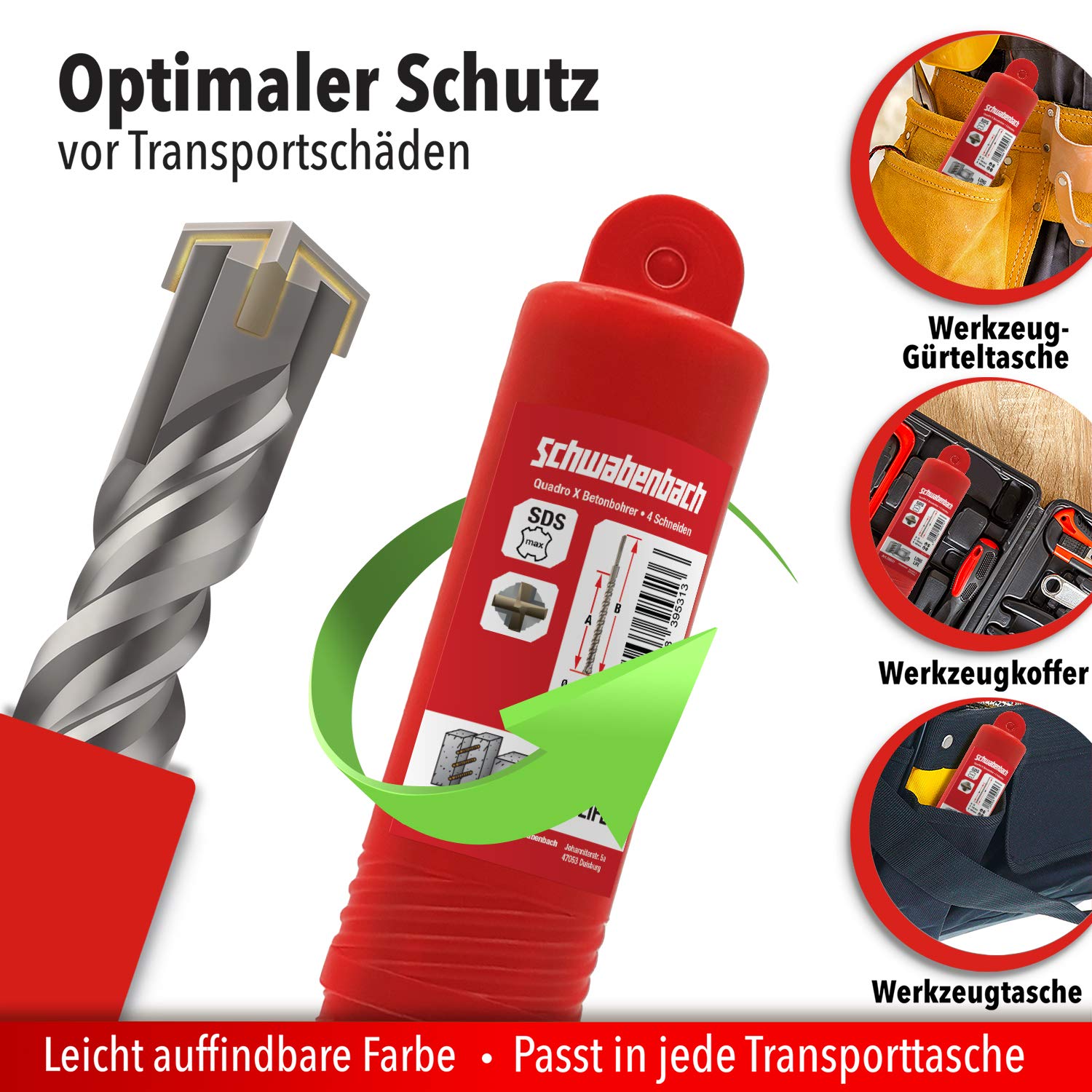 Thumbnail 6 de SCHWABENBACH SDS Max Bohrer 40mm