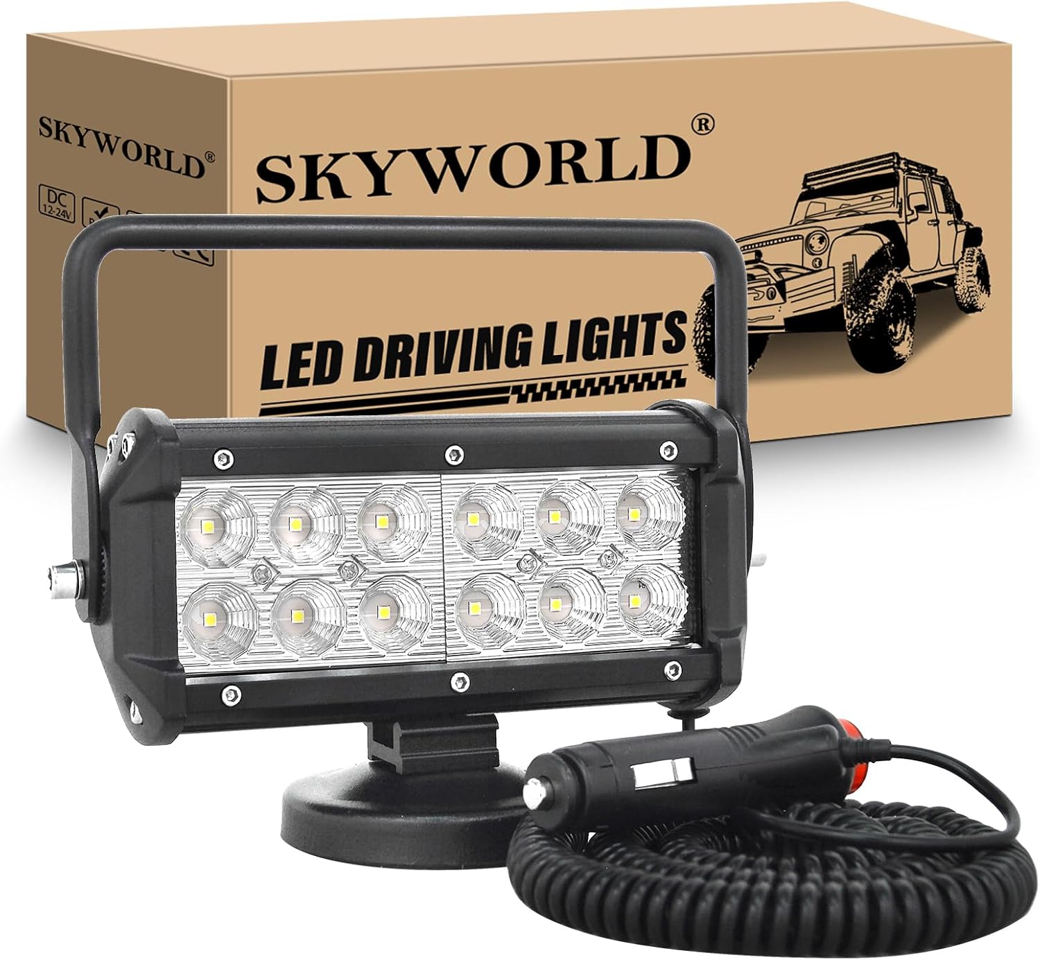 Detalle de SKYWORLD 7 inch 36W Magnetic LED Work Light