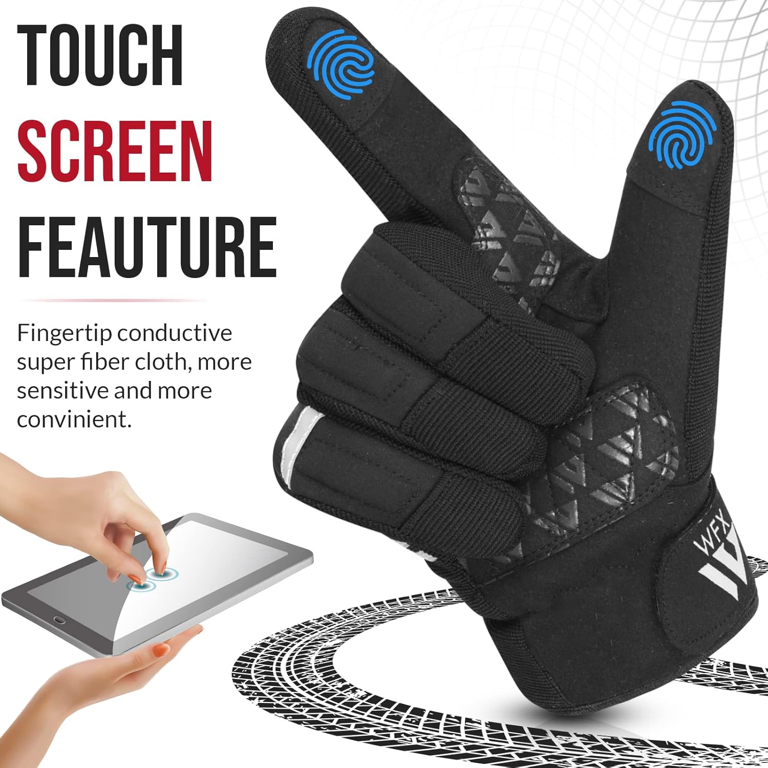 Detalle 2 de WFX Premium Heavy Duty Winter motorcycle gloves