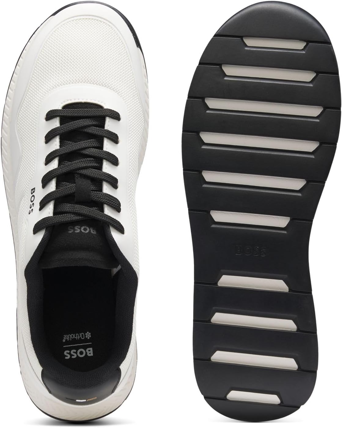 Thumbnail 3 de BOSS Hommes Titanium Runn Baskets en Mesh TTNM avec Finitions Lisses