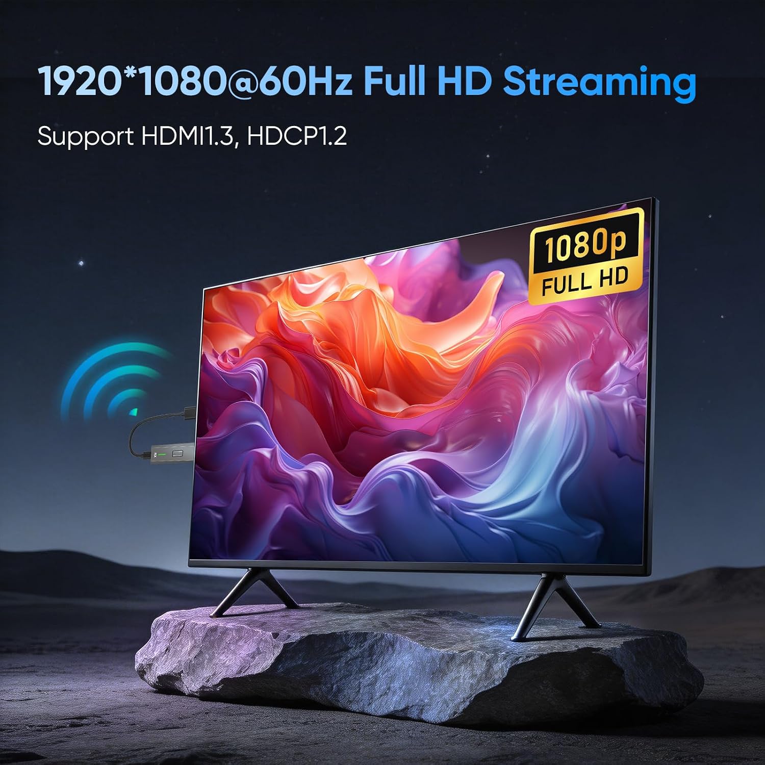 Detalle 2 de Wireless HDMI Transmitter und Receiver 1080P – 2,4G/5G Dual-Band, Plug & Play