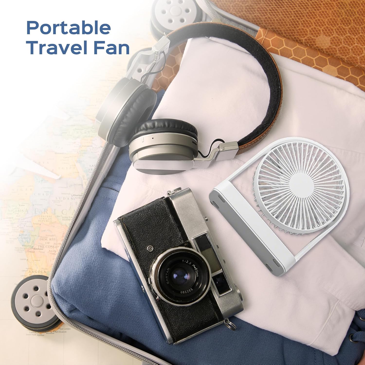 Thumbnail 6 de Yaoledly Magnetic Cruise Ship Fan: Portable USB-C Desk Fan with Strong Magnetic Base