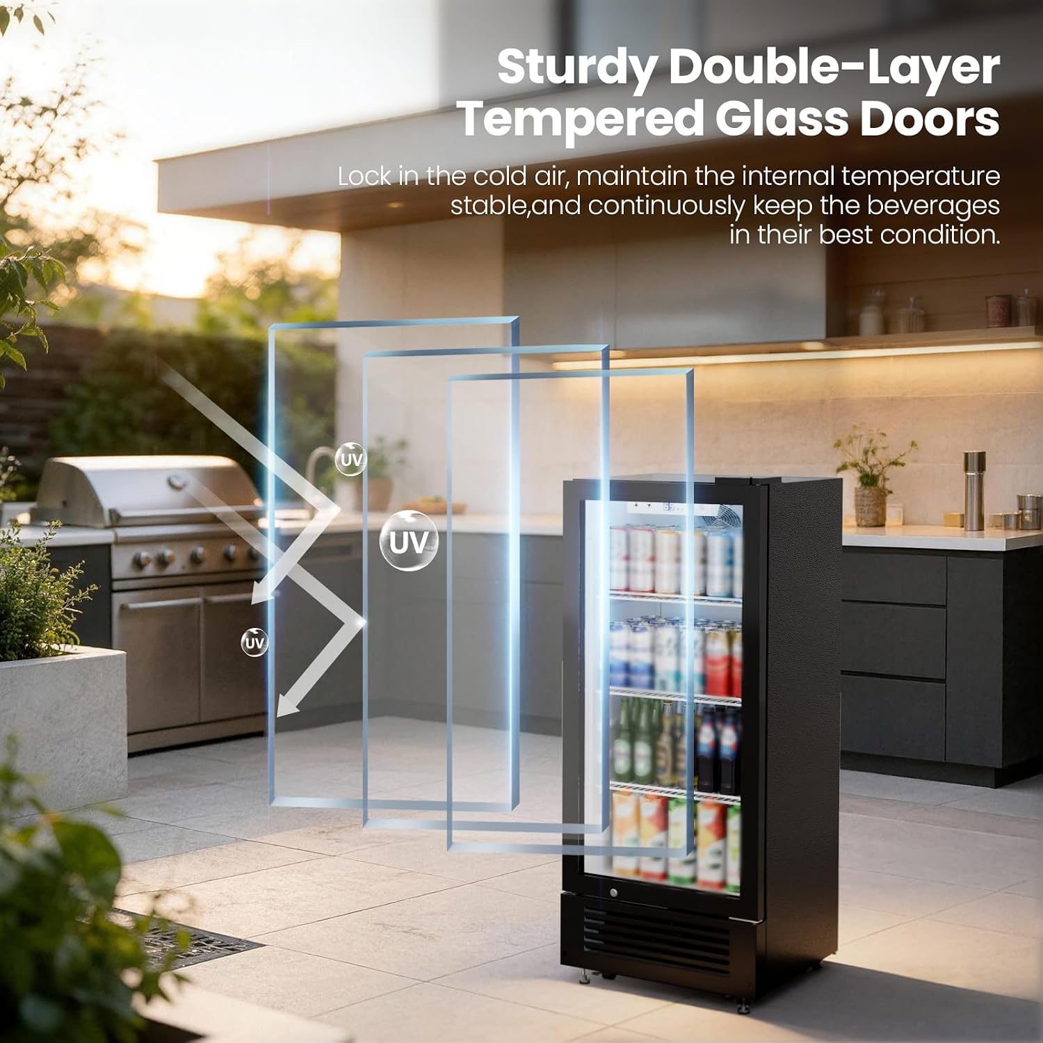 Thumbnail 3 de Kismile LSC-170E 6 Cu. Ft. Beverage Refrigerator with Glass Door