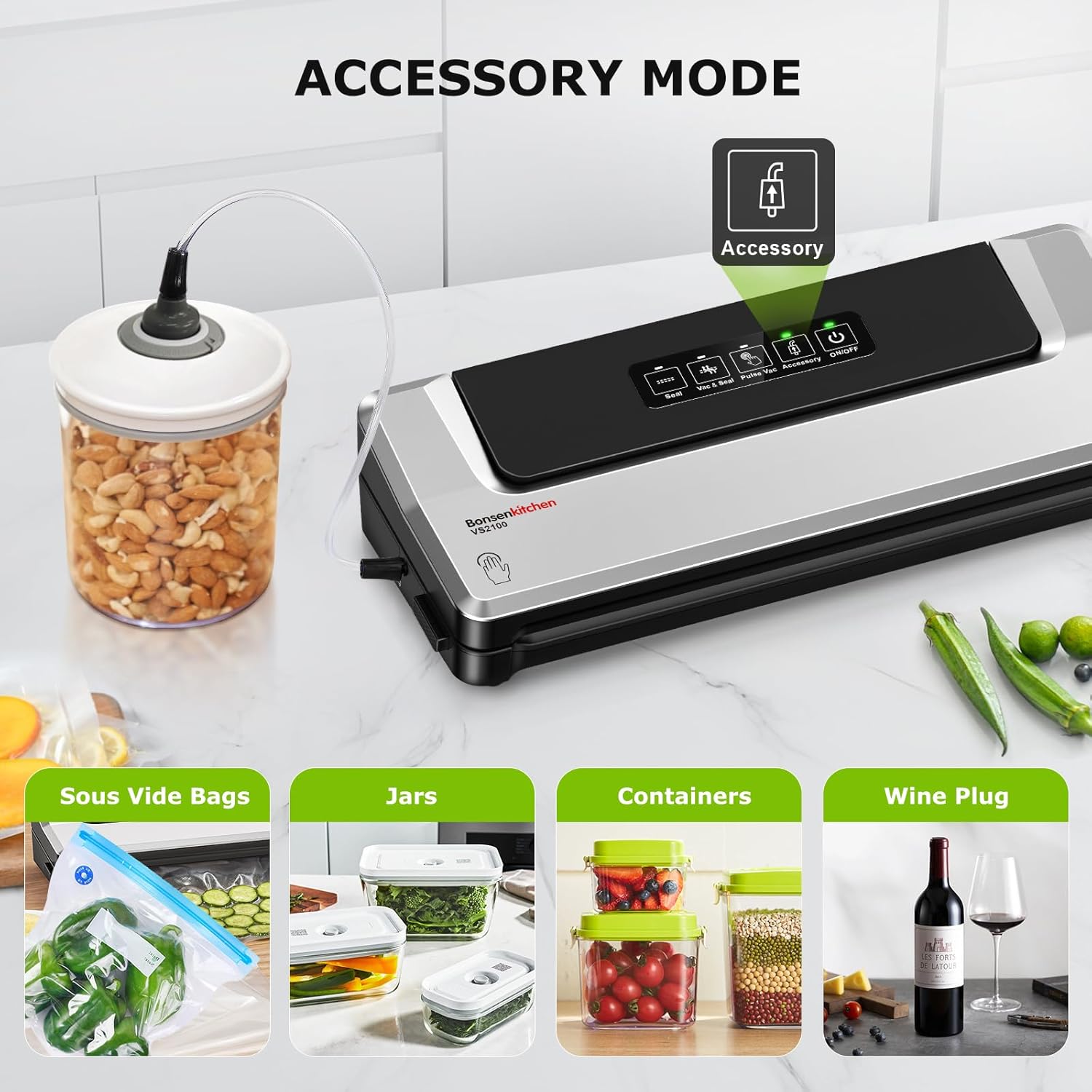 Thumbnail 5 de Bonsenkitchen Vacuum Sealer