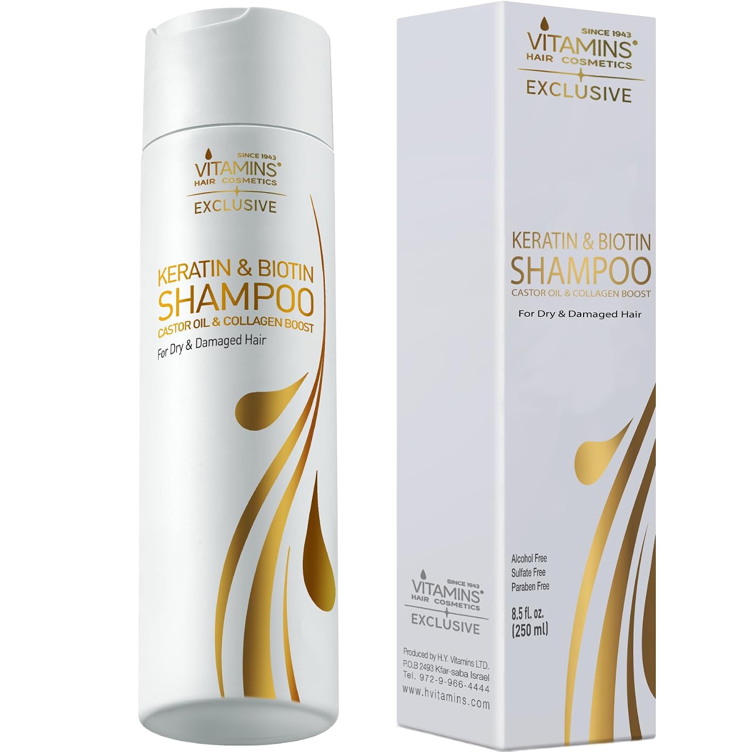 Vitamins Keratin Shampoo mit Biotin