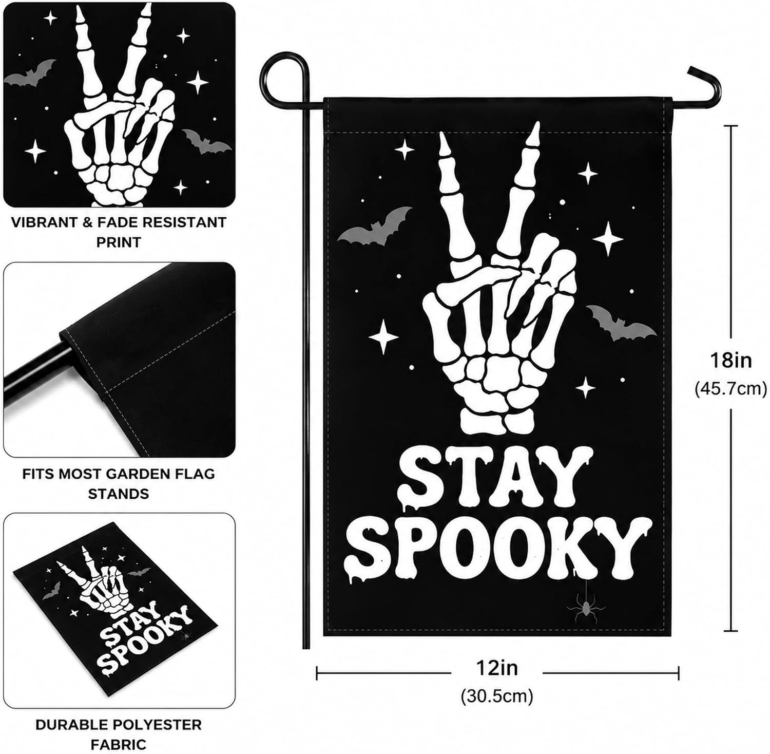 Thumbnail 2 de Halloween Garden Flag, Double-Sided
