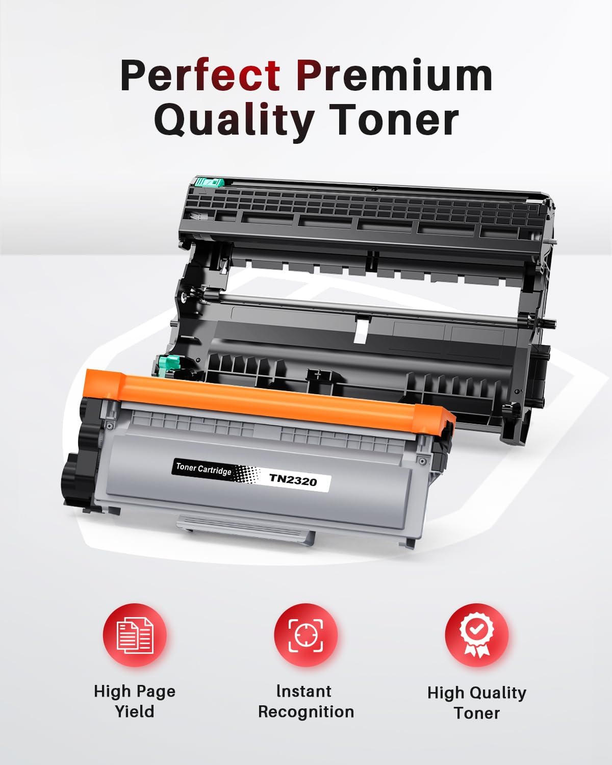 Detalle 2 de Halloya TN2320 Toner + DR2300 Trommel: Kompatibles Duo-Set für Brother-MFC-L2700/D-Serie
