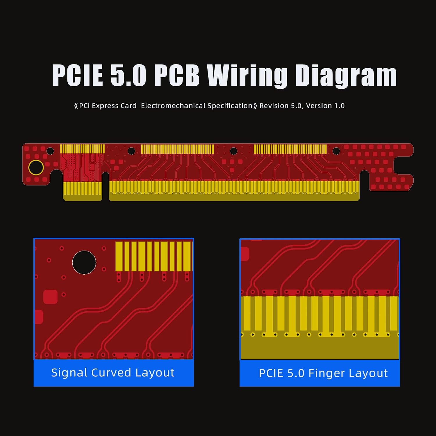 Thumbnail 4 de GLOTRENDS PCIe 5.0 riser cable 150mm