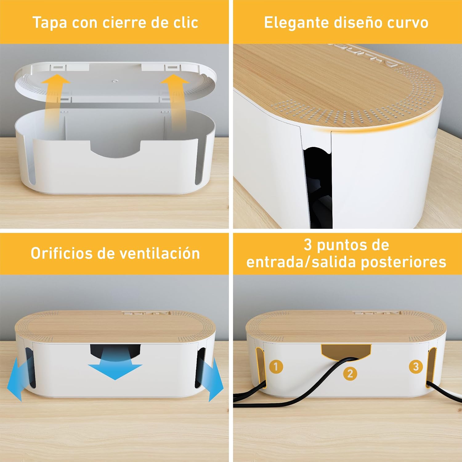 Thumbnail 3 de D-Line EU/CTUSMLO/SW Caja organizadora de cables pequeña