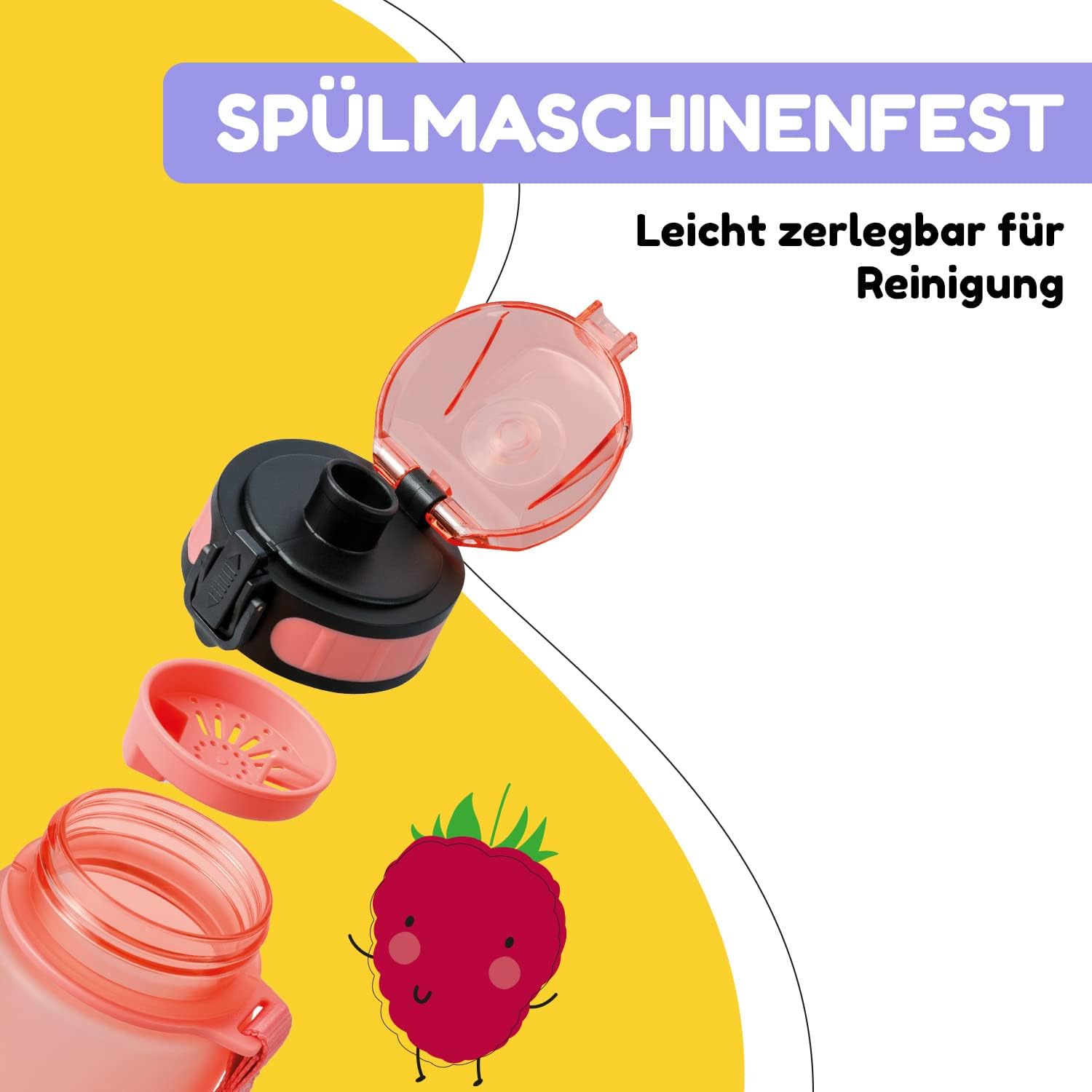 Thumbnail 3 de Klarstein Sport-Wasserflasche Koralle 350 ml