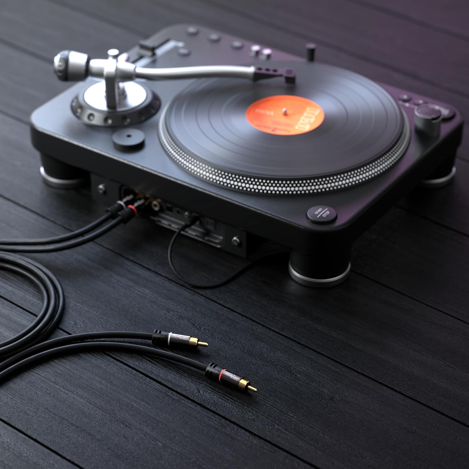 Detalle de KabelDirekt – Cavo RCA 3 m, audio stereo 2 x 2 Cinch con doppia schermatura, alta qualità e resistenza