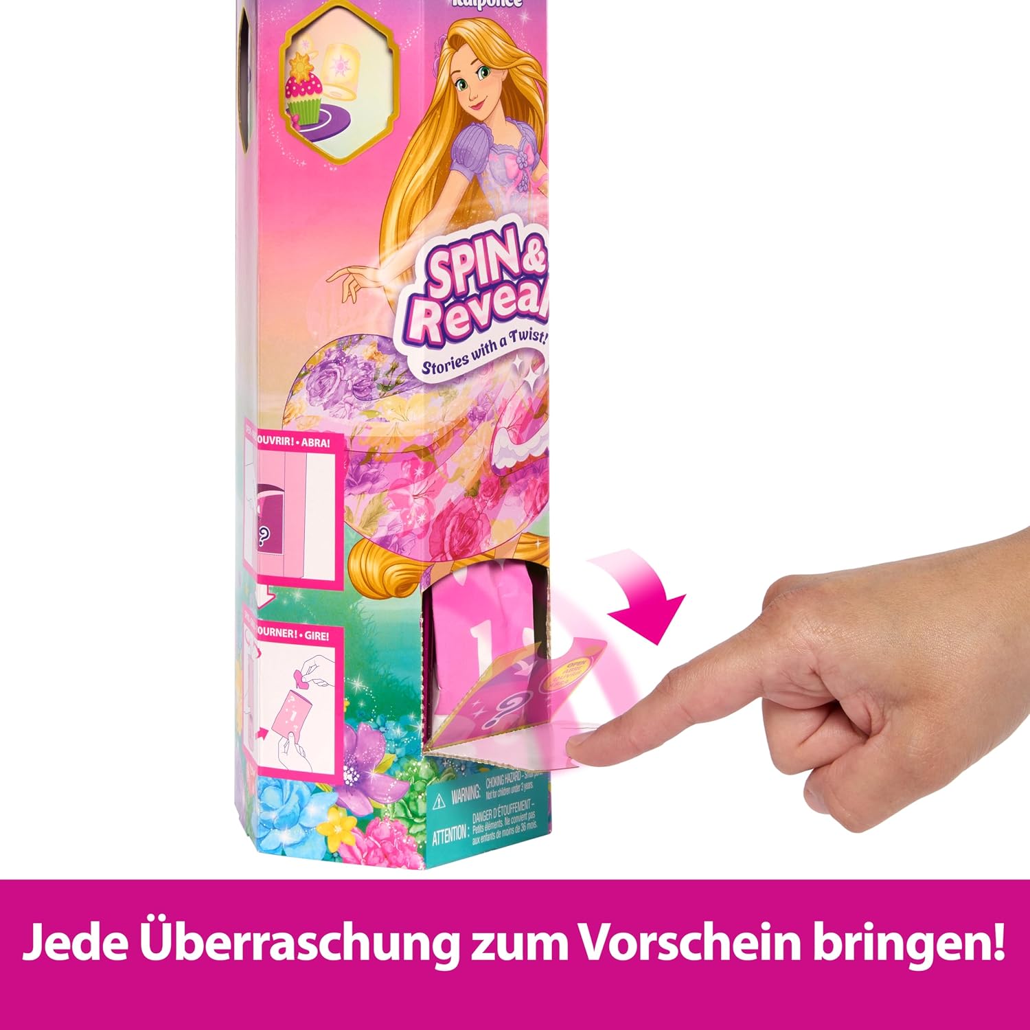 Thumbnail 4 de Mattel Disney Rapunzel Spin & Reveal Puppen-Set