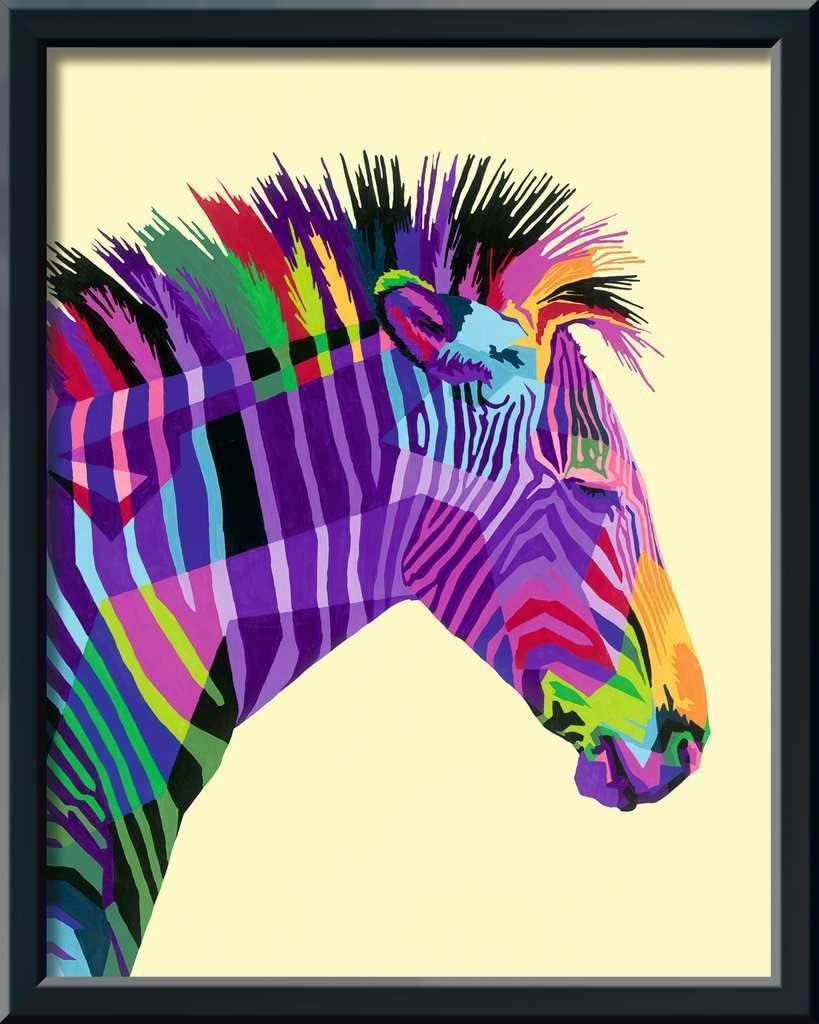 Thumbnail 2 de Ravensburger Animaux « Zèbre coloré » par numéros 28988 (à partir de 12 ans)