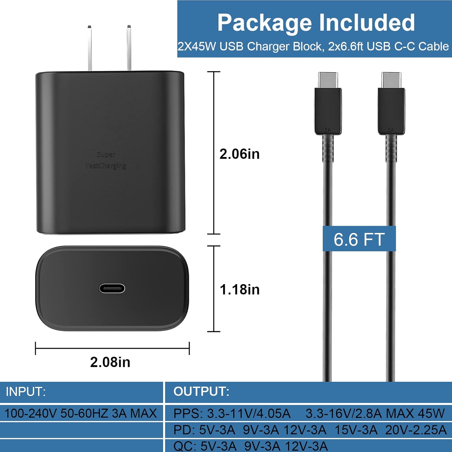 Thumbnail 5 de 45W USB C Fast Charger 45Watt