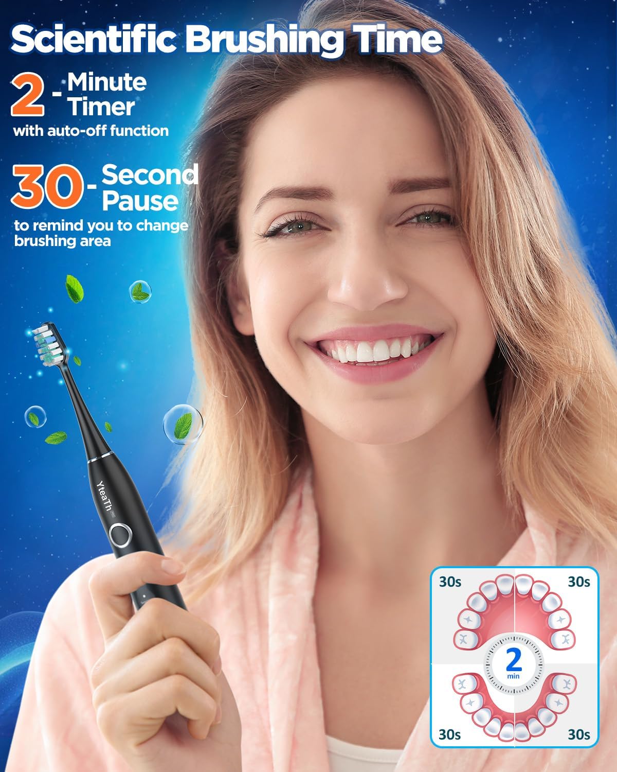 Thumbnail 5 de Sonic Electric Toothbrush 50,000 VPM 120 Days