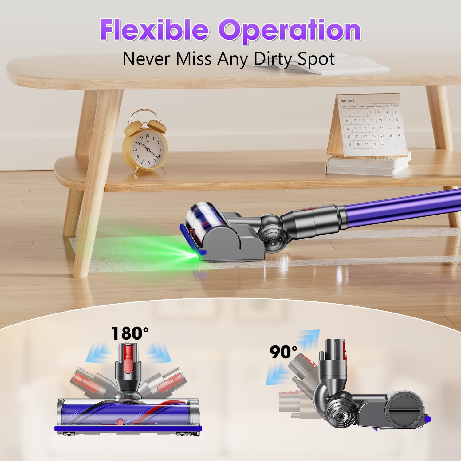 Thumbnail 3 de Spazzola elettrica compatibile con Dyson V7, V8, V10, V11 e V15 con testina a turbina e attacco a sgancio rapido