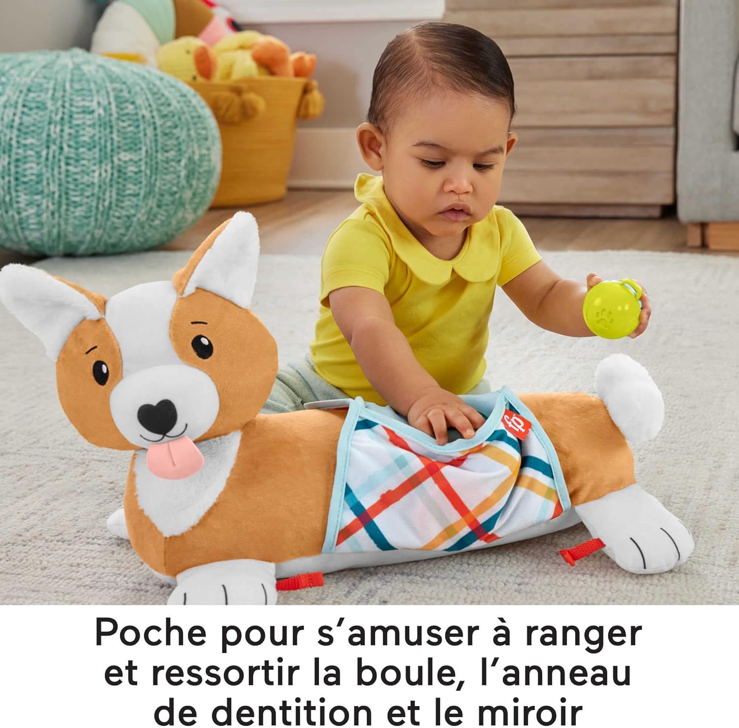 Thumbnail 3 de Fisher-Price Mon Coussin Chiot 3 en 1 — Jouet d’éveil peluche HJW10
