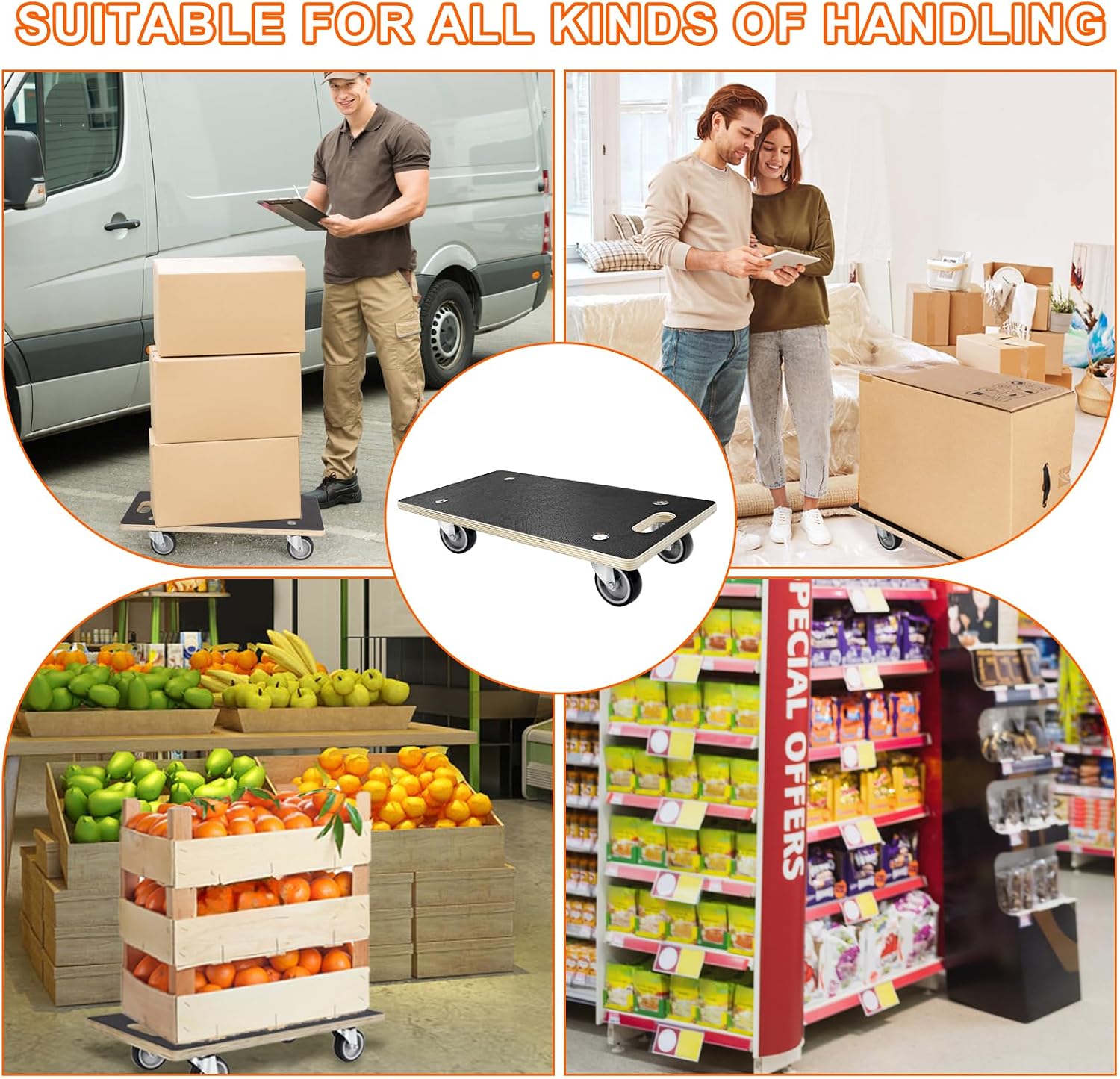 Thumbnail 6 de Furniture Mover Dolly Carts, 2-Pack