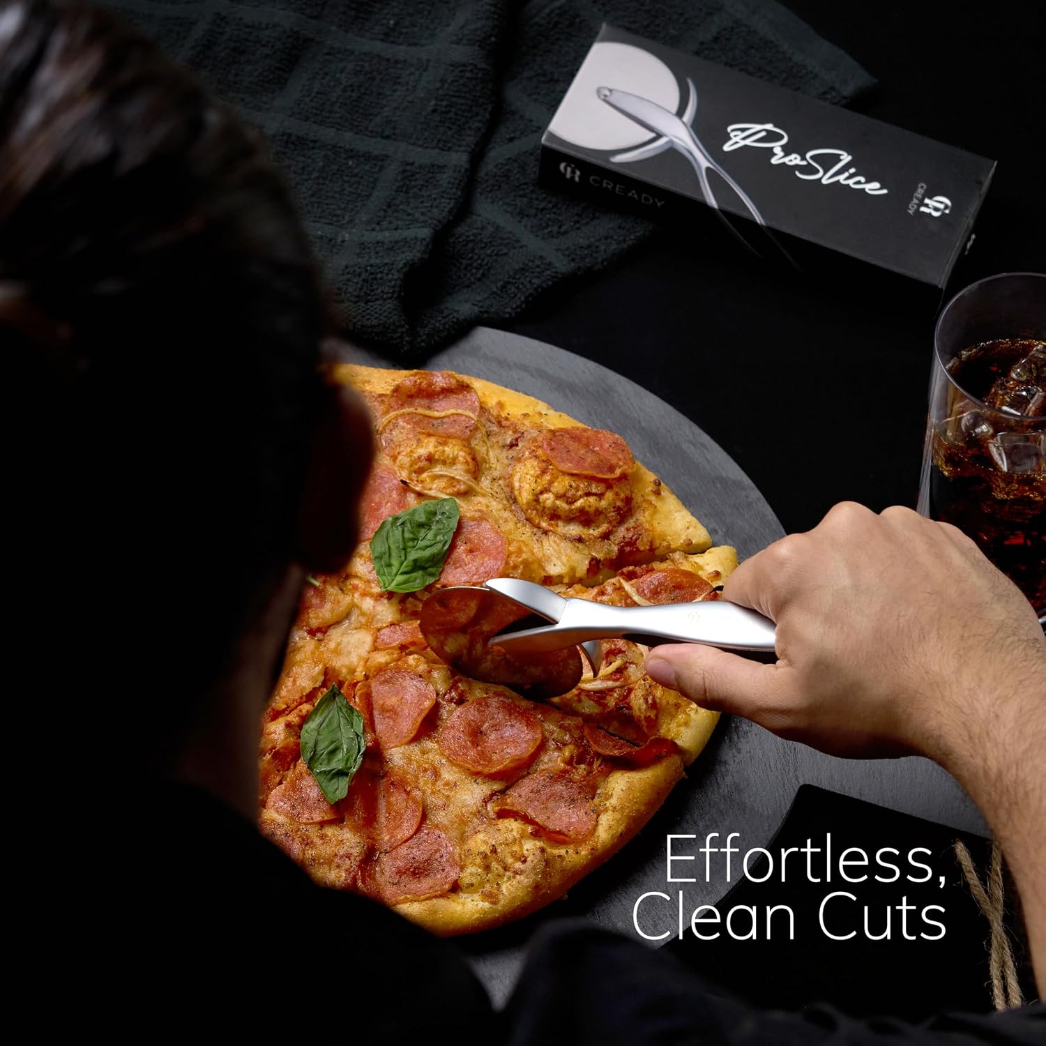 Detalle 2 de CREADY Proslice 8429977900502 pizzasnijder met roestvrijstalen snijwiel