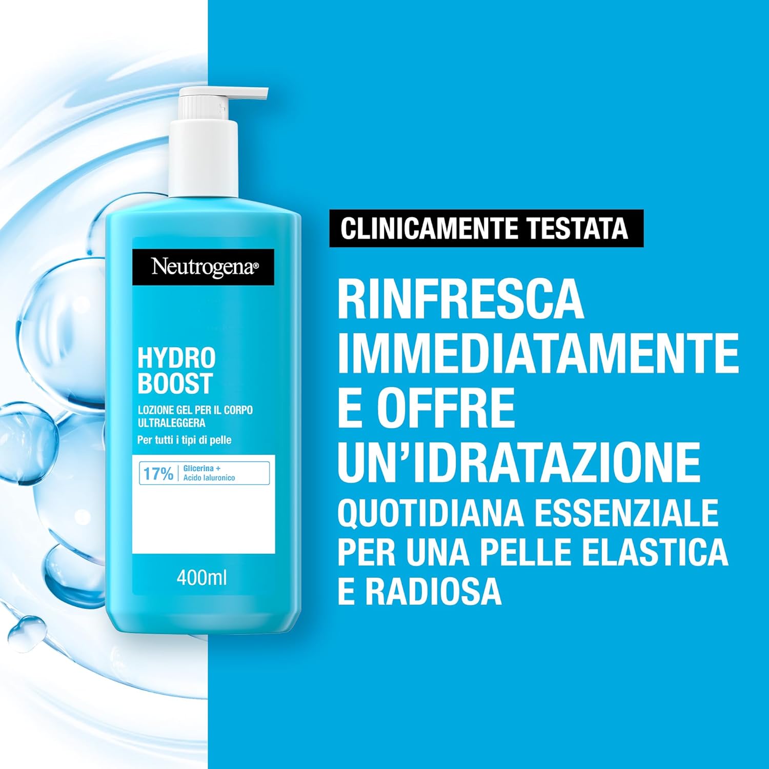 Thumbnail 1 de Neutrogena Hydro Boost Lozione Gel Ultraleggera: crema corpo gel al 17% glicerina e acido ialuronico (set 2 x 400 ml)