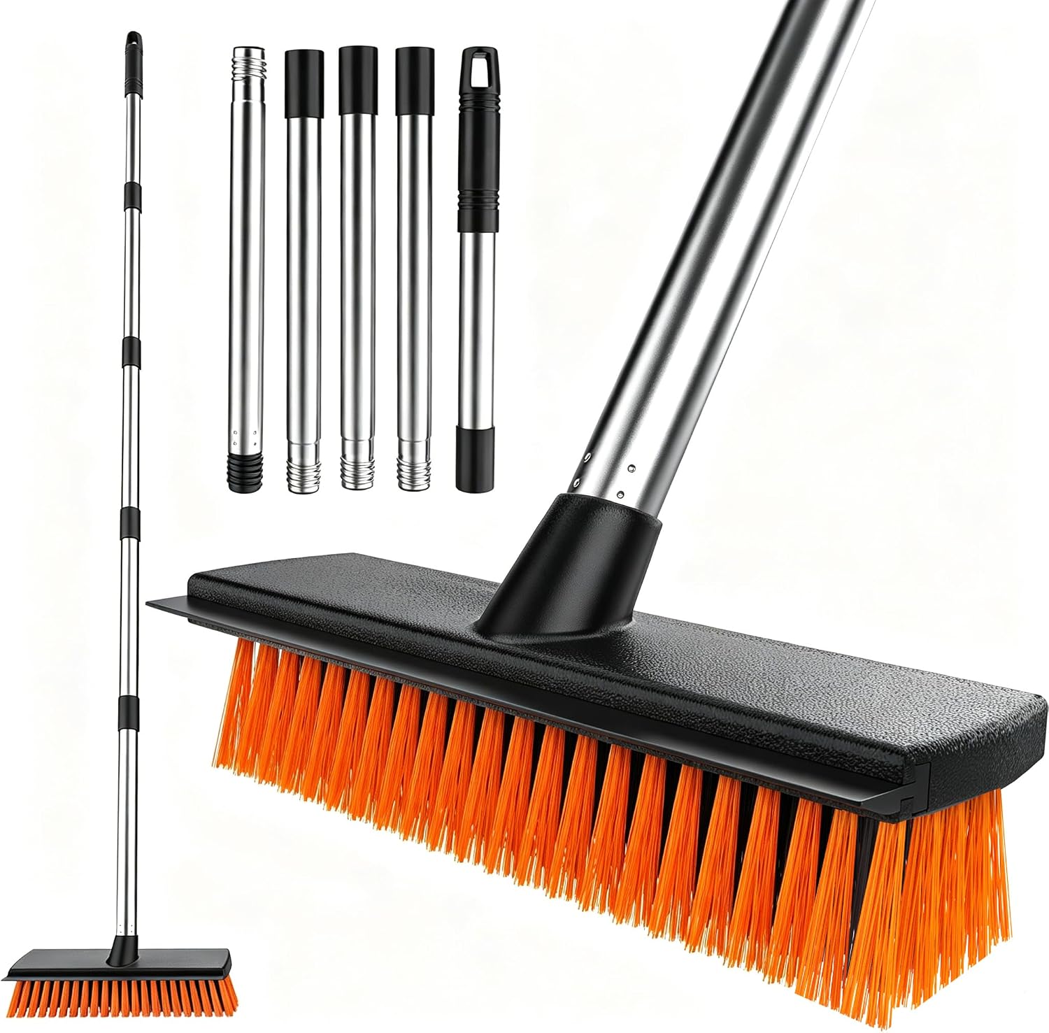 Scalnuvyyh Pushroom-11305143 straatbezem met borstelkop van 27 cm