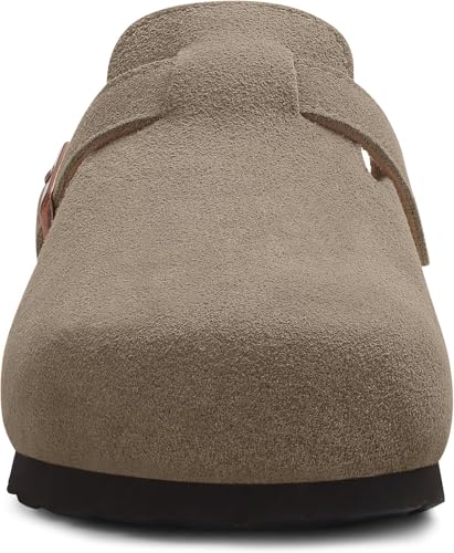 Thumbnail 2 de Beslip Wildleder Clog Damen Dunkelgrau, Größe 36 EU – zeitloser Komfort aus echtem Wildleder
