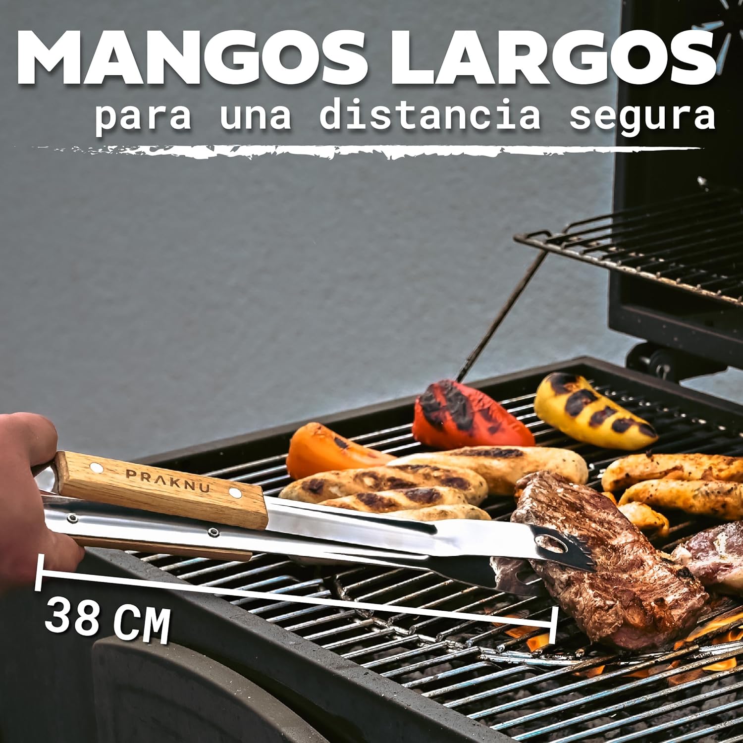 Thumbnail 1 de Praknu Accesorios Barbacoa 4 Piezas