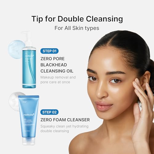 Detalle de medicube Cleansing Oil Zero Pore Blackhead Huile Nettoyante – Nettoie et dissout maquillage et impuretés en douceur