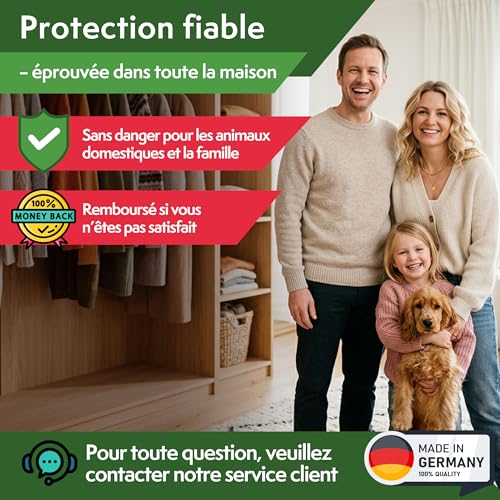 Thumbnail 7 de PATTLER Anti Mites Textiles avec Phéromones – 8 Pièces, Pièges Adhésifs pour Armoire et Penderie